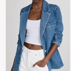 STAUD Light Blue Denim Jacket